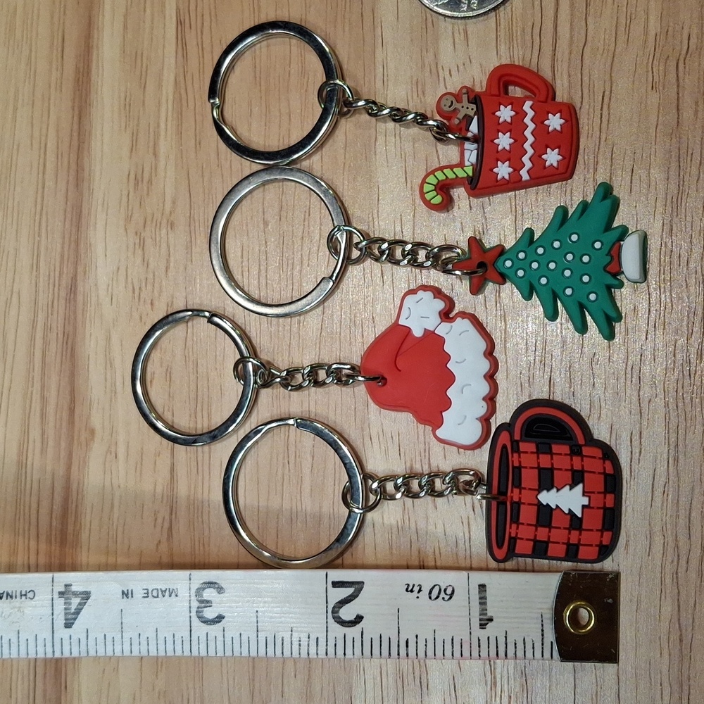 4 Assorted Mini Keychains/Bag Charms - Picture 6 of 6
